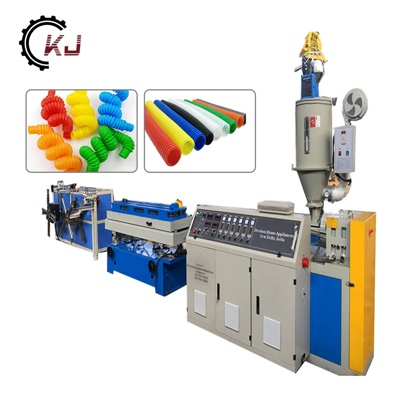 PE PP PVC Single Wall Corrugated Pipe Nggawe Machine