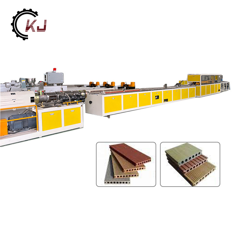 Kayu Plastik Komposit WPC Fluted Wall Profile Making Machine